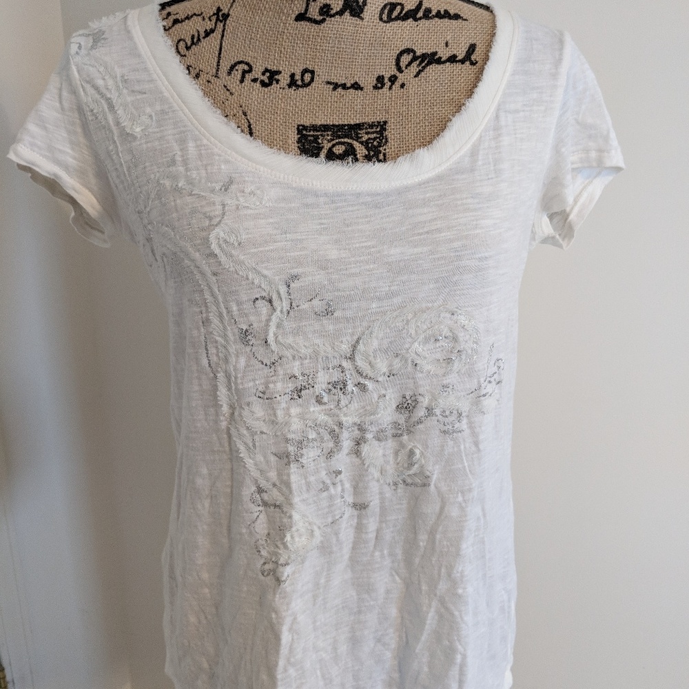 Loft Ann Taylor short sleeve shirt size medium